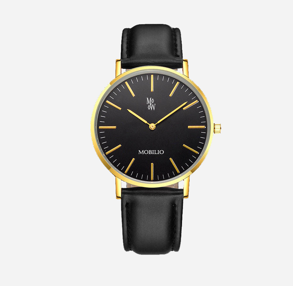 Classico Gold & Black - The Mobilio Watch Company