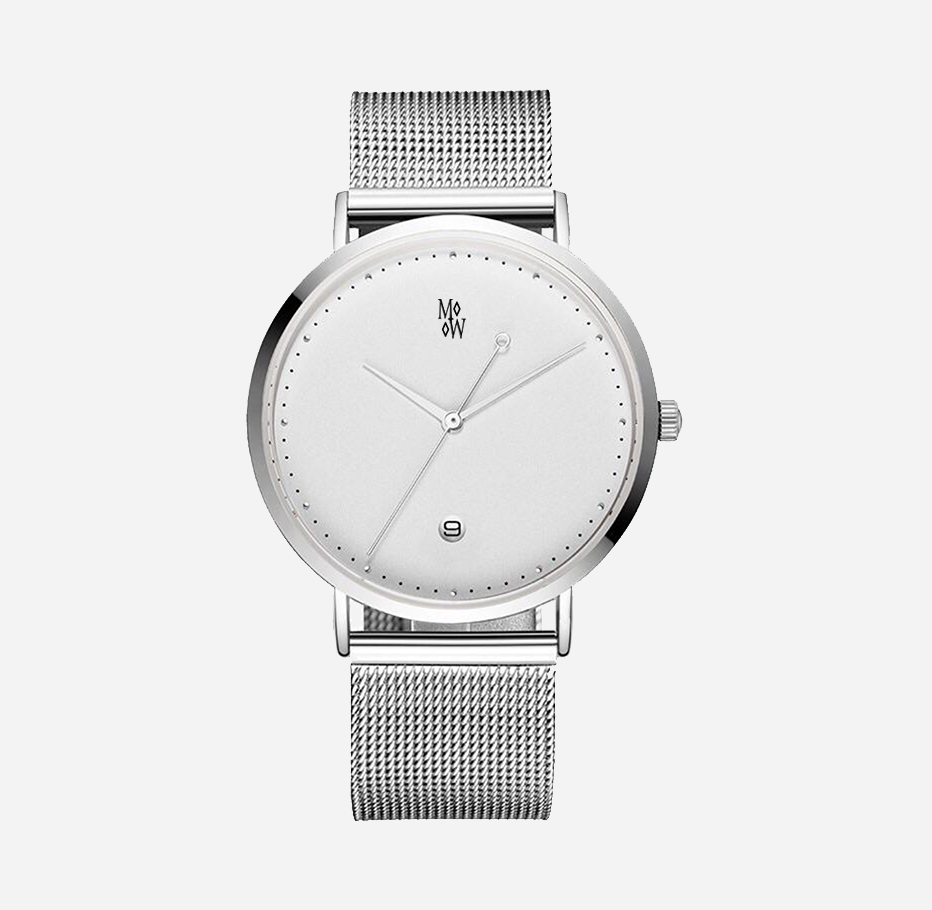 Forte Silver & White - The Mobilio Watch Company