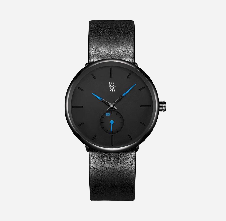 Limited Edition Toronto Black With Blue Accent - The Mobilio Watch Company