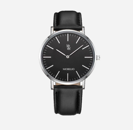 Classico Silver & Black - The Mobilio Watch Company