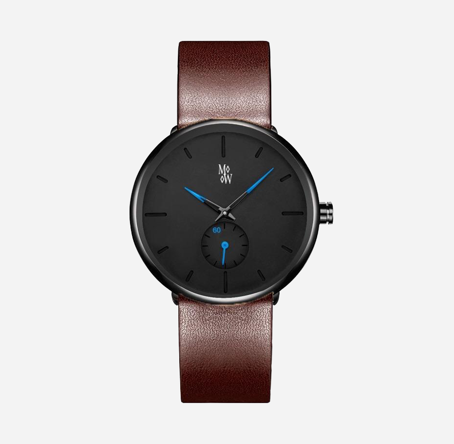 Limited Edition Toronto Black With Blue Accent - The Mobilio Watch Company